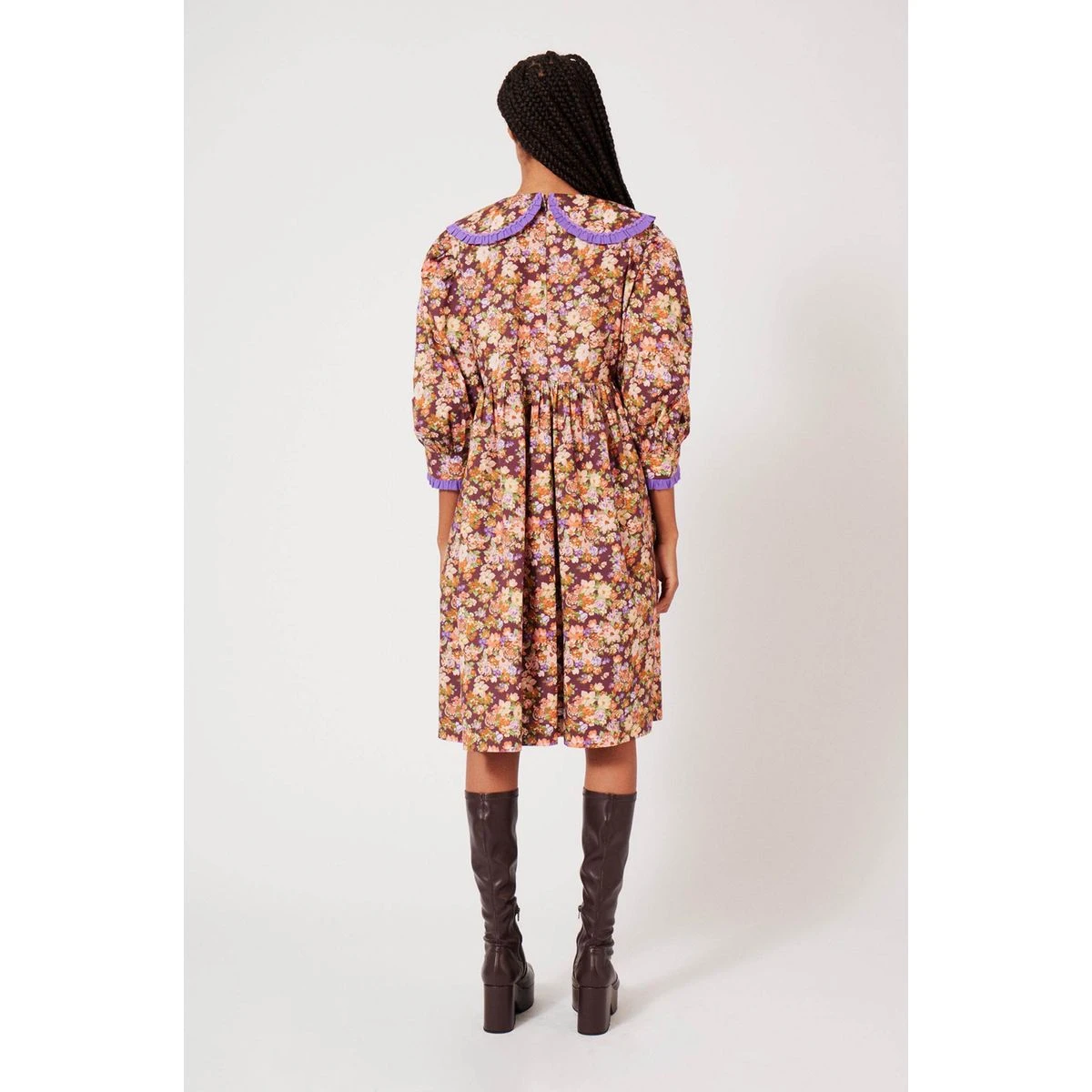 MANOUSH Robe Midi Liberty Fauve 4 MANOUSH Robe Midi Liberty Fauve – Image 4