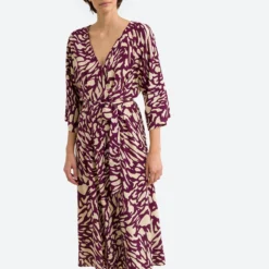 Ba&sh Robe Imprimée Col V GOA