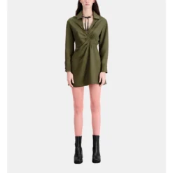 THE KOOPLES Robe Courte Avec Drapé -Velousia Soldes Boutique dbfd4207dc23ec290ad0daadaf4fb079