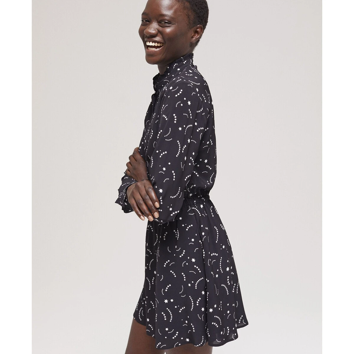 THE KOOPLES Robe Courte Imprimée, Manches Longues 3 THE KOOPLES Robe Courte Imprimée, Manches Longues – Image 3