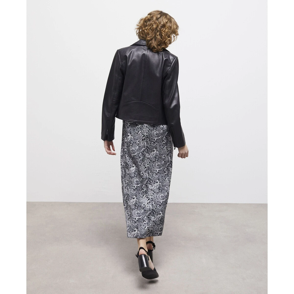 THE KOOPLES Robe Droite Imprimée, Longue, Fines Bretelles 5 THE KOOPLES Robe Droite Imprimée, Longue, Fines Bretelles – Image 5