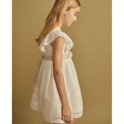 Robe Effet Vaporeux Avec Ceinture Large à Motif