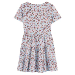 Robe Fluide à Manches Courtes, Imprimé Fleurs 12 Robe Fluide à Manches Courtes, Imprimé Fleurs -Velousia Soldes Boutique dd565537059555c131e42a298abdede8