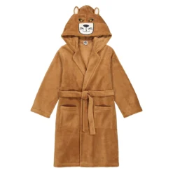 Robe De Chambre Maille Polaire, Capuche Brodée -Velousia Soldes Boutique de879bf81f2ea381b43162922f6b3cea