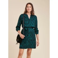 Robe Courte Coupe Droite à Imprimé Bicolore 9 Robe Courte Coupe Droite à Imprimé Bicolore -Velousia Soldes Boutique defd31f2b097d5ceba9f038dd92974d1