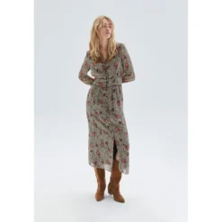 Ikks Robe Longue Recyclée Léo Cachemire