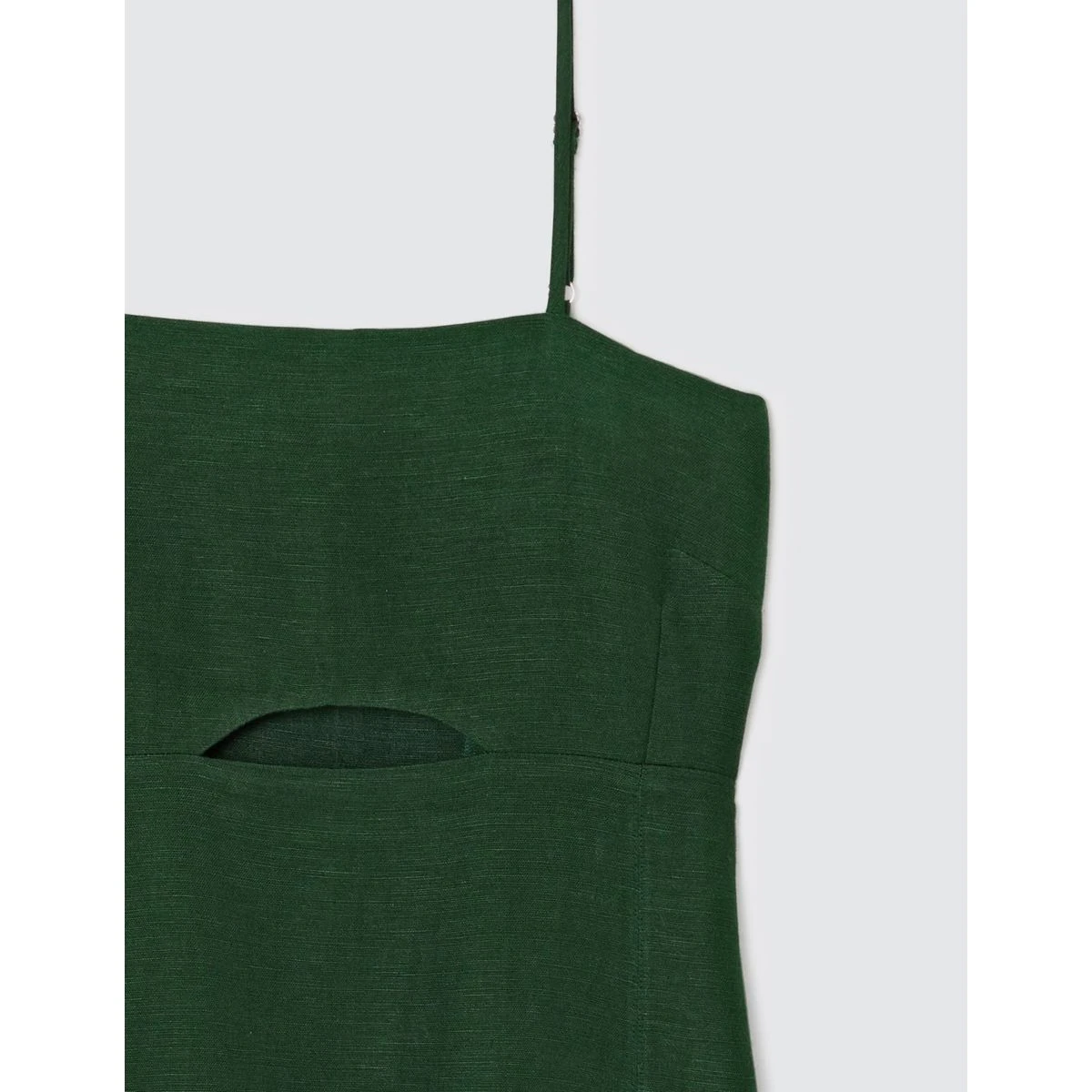 Robe Courte En Lin Cut Out Poitrine 10 Robe Courte En Lin Cut Out Poitrine – Image 10