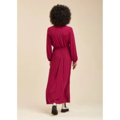 Robe Longue Jersey Plissé -Velousia Soldes Boutique e09f3064208751e30d9215eef8c68dd5