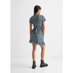 Robe Imprimée à Volants -Velousia Soldes Boutique e35fb094b9197466cd413fd1775010cf