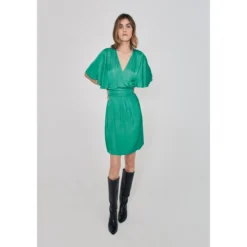 Ikks Robe Satinée Recyclée Ceinture Drapée -Velousia Soldes Boutique e44a2eaa909e5bf28ac91553d0f2a257