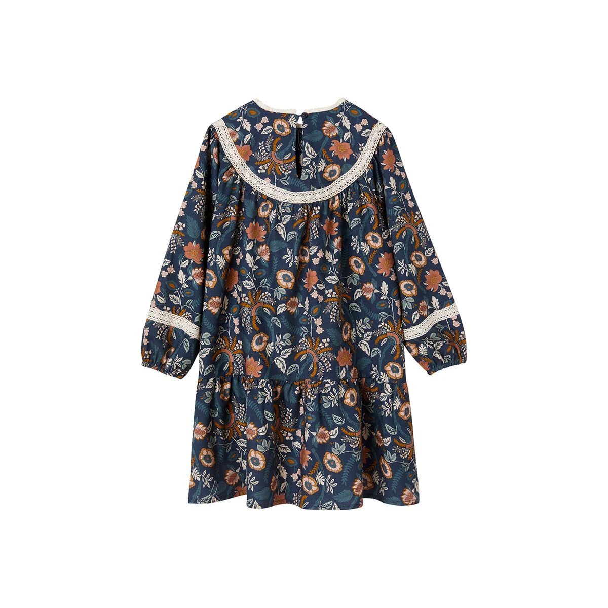 Robe à Fleurs Détails En Dentelle 5 Robe à Fleurs Détails En Dentelle – Image 5