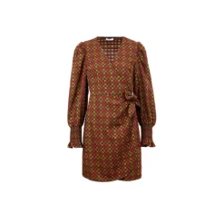 FRNCH Robe BAKHTA MARRON GLACE -Velousia Soldes Boutique e98db322cee382d6017fd750f2d34511