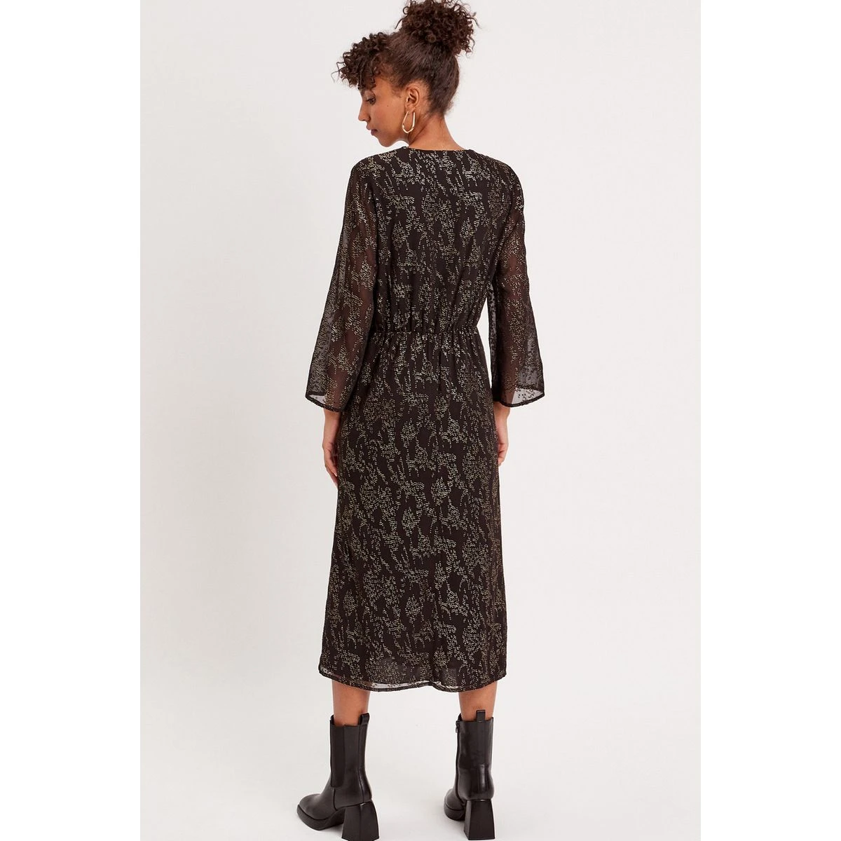 Robe Longue Droite Effet Noué 3 Robe Longue Droite Effet Noué – Image 3