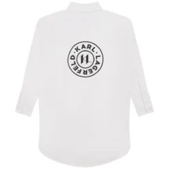Karl Lagerfeld Kids Robe Chemise Avec Logo -Velousia Soldes Boutique ee0f7c336d7e40e6ffc5d5e06b680468
