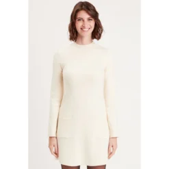 Robe Pull Droite Avec Poches -Velousia Soldes Boutique ee9a4000db8d066791d3a0fee9c4b4d6