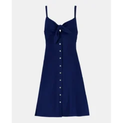 Robe Courte à Bretelles Avec N?ud Sur La Poitrine -Velousia Soldes Boutique f18ba6f68e169b30e3980748576c37d3