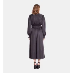 THE KOOPLES Robe Longue Avec Fronces -Velousia Soldes Boutique f1ecf25229579204d2e7519fb16b16b3