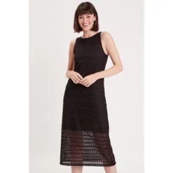 Robe Longue Droite Ajourée