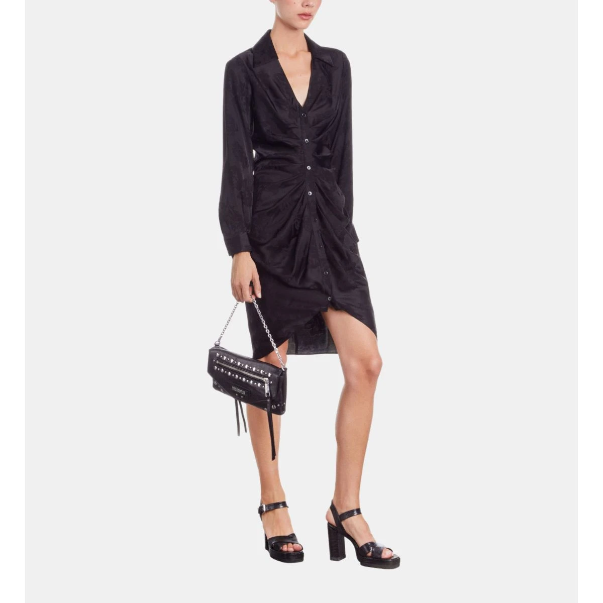 THE KOOPLES Robe Mi-longue à Fleurs Avec Fronces 3 THE KOOPLES Robe Mi-longue à Fleurs Avec Fronces – Image 3