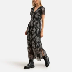 Ikks Robe Longue Imprimée à Manches Courtes 8 Ikks Robe Longue Imprimée à Manches Courtes -Velousia Soldes Boutique fa5d7281108a5d2518ec379515c6e5cb