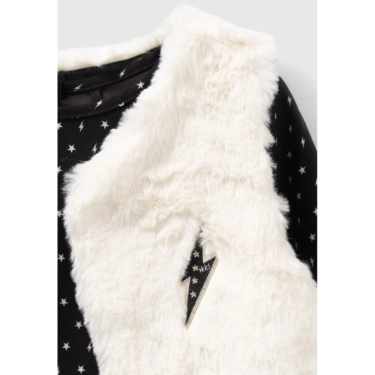 Robe 2-en-1 Imprimé Minimaliste Avec Gilet 5 Robe 2-en-1 Imprimé Minimaliste Avec Gilet – Image 5