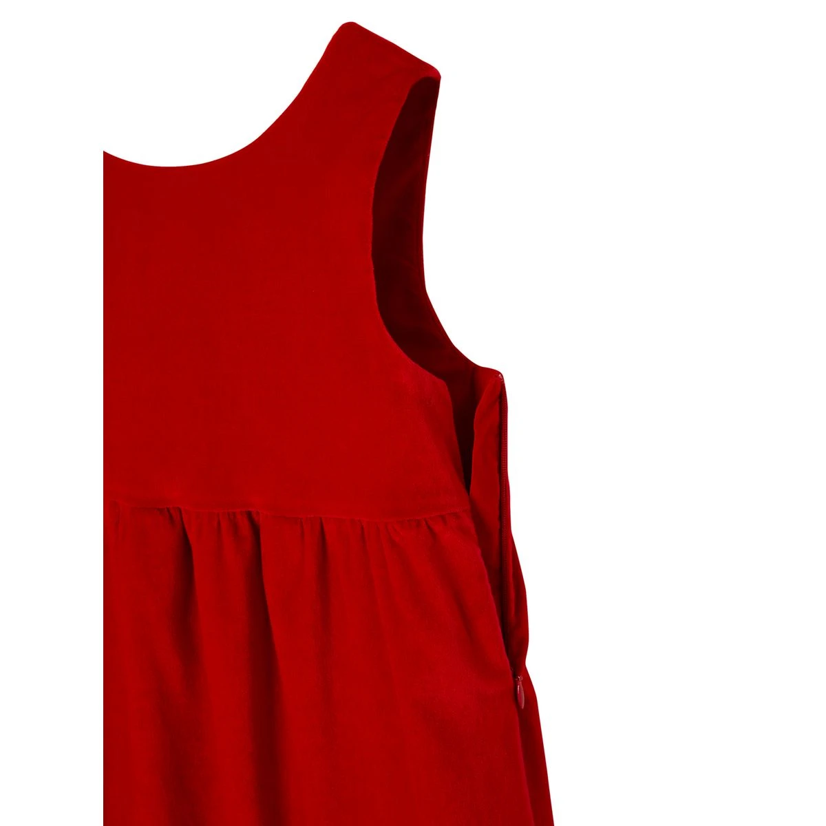 Robe De Fête En Velours Lisse Noeud Au Dos 4 Robe De Fête En Velours Lisse Noeud Au Dos – Image 4