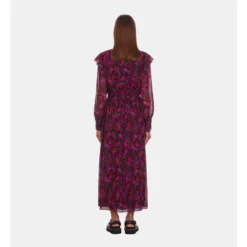 THE KOOPLES Robe Longue Imprimée Avec Volants -Velousia Soldes Boutique fc7a2d68371f622fedf88e69526b81c3