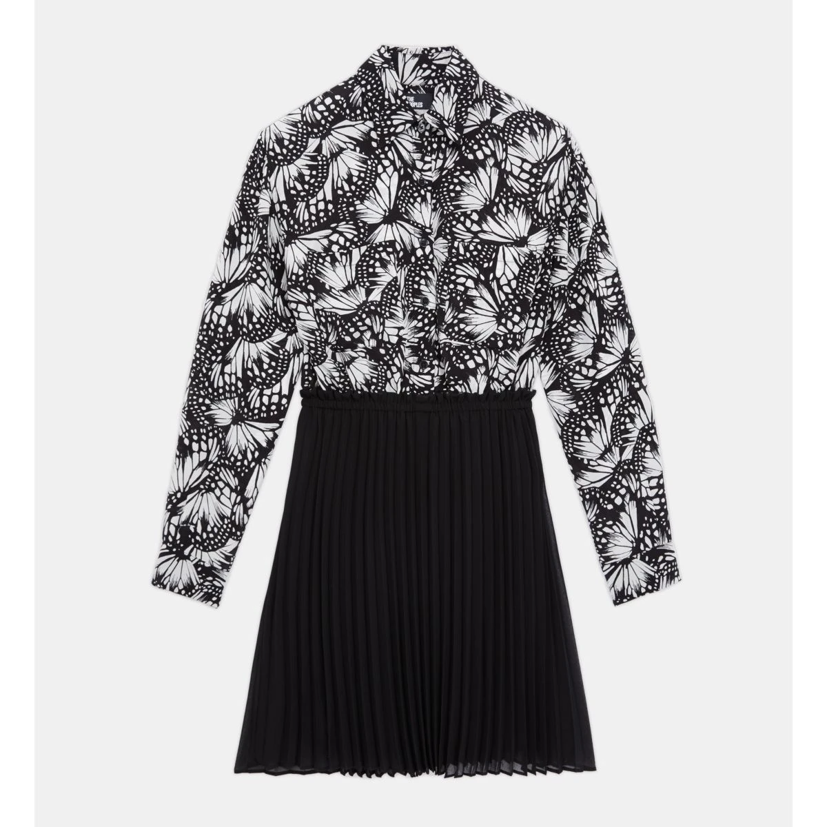 THE KOOPLES Robe Courte Plissée Imprimée Papillons 6 THE KOOPLES Robe Courte Plissée Imprimée Papillons – Image 6