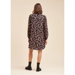 Robe Courte Bi-matière à Imprimé Fleuri -Velousia Soldes Boutique fee0346509083b7c85f2f282b7f95f8b