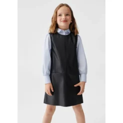 Mango Kids Robe Effet Cuir